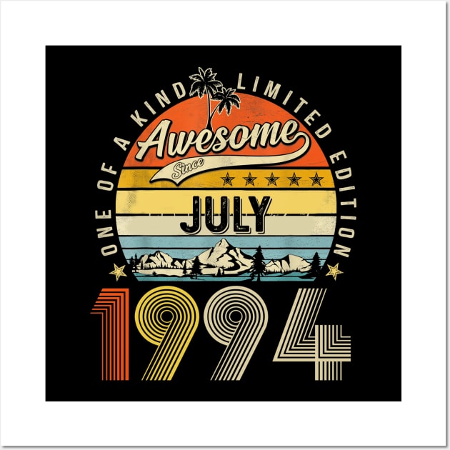 Awesome Since July 1994 Vintage 29th Birthday Wall Art by Centorinoruben.Butterfly